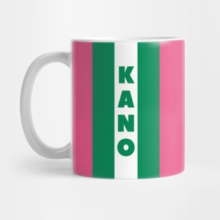 Kano City in Nigerian Flag Vertical Mug